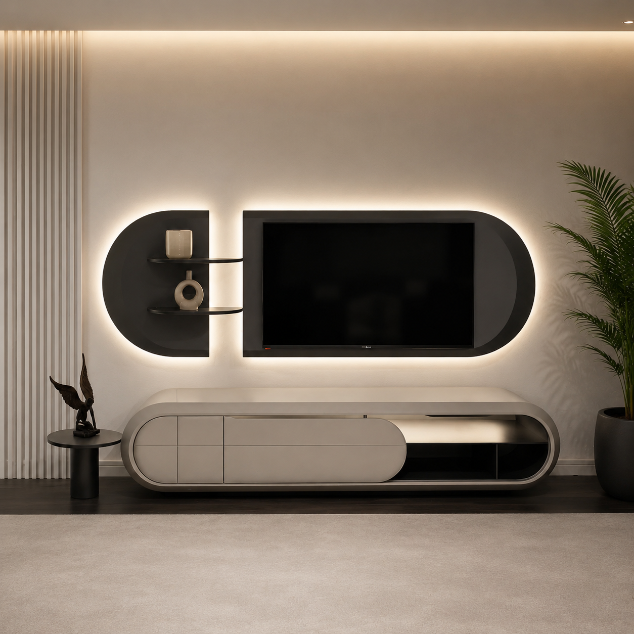 TV Unit Conte, Modern Luxury Design