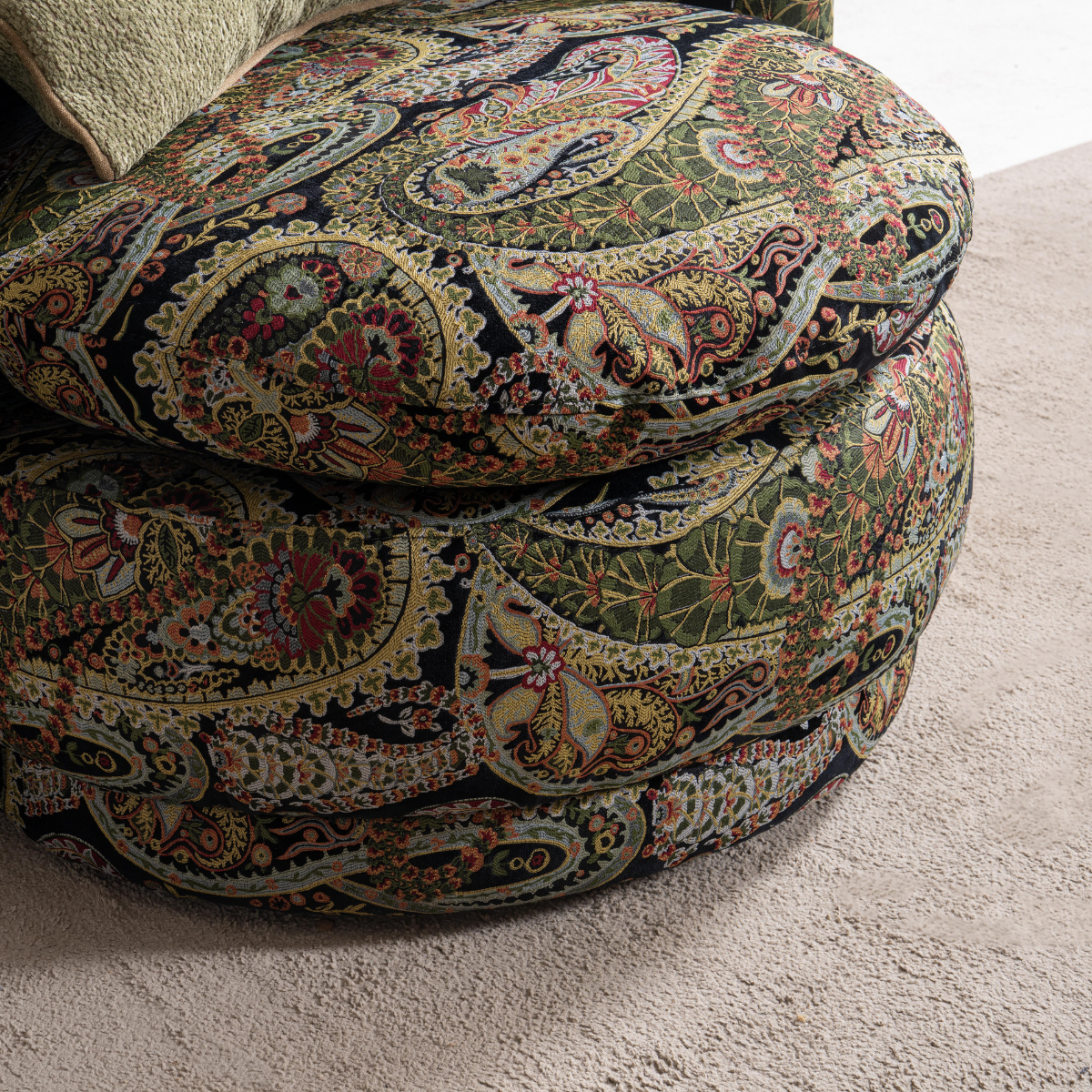 Modular Corner Sofa Bellagio, Italian elegance in bouclé