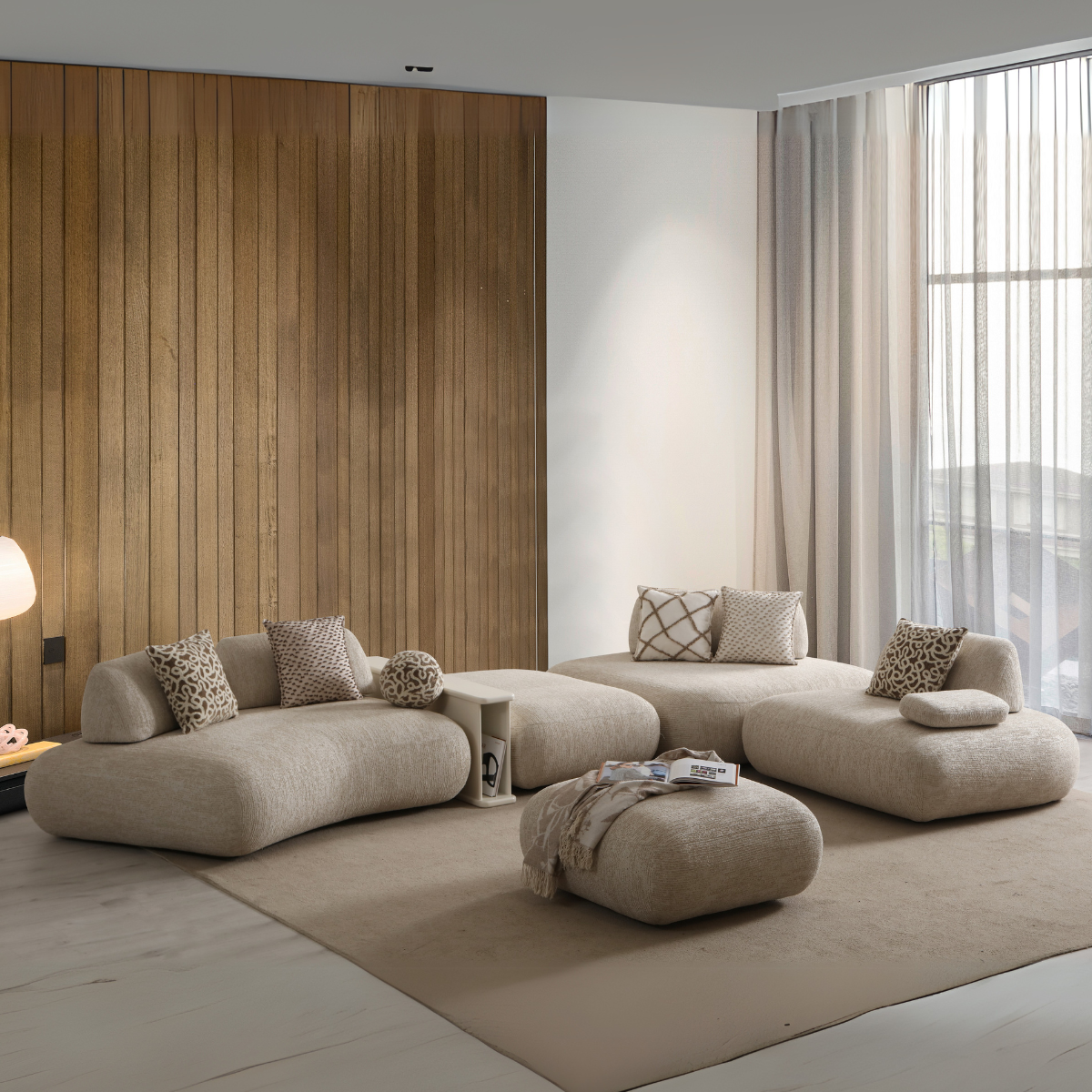 Modular Bouclé Sofa and Corner Sofa Range, Nora
