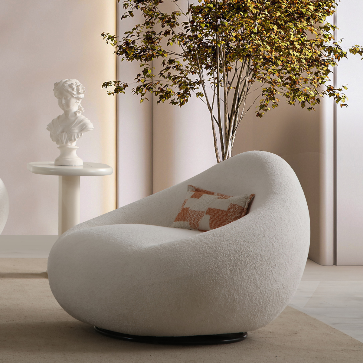 Modern Bouclé Sofa, Molivo