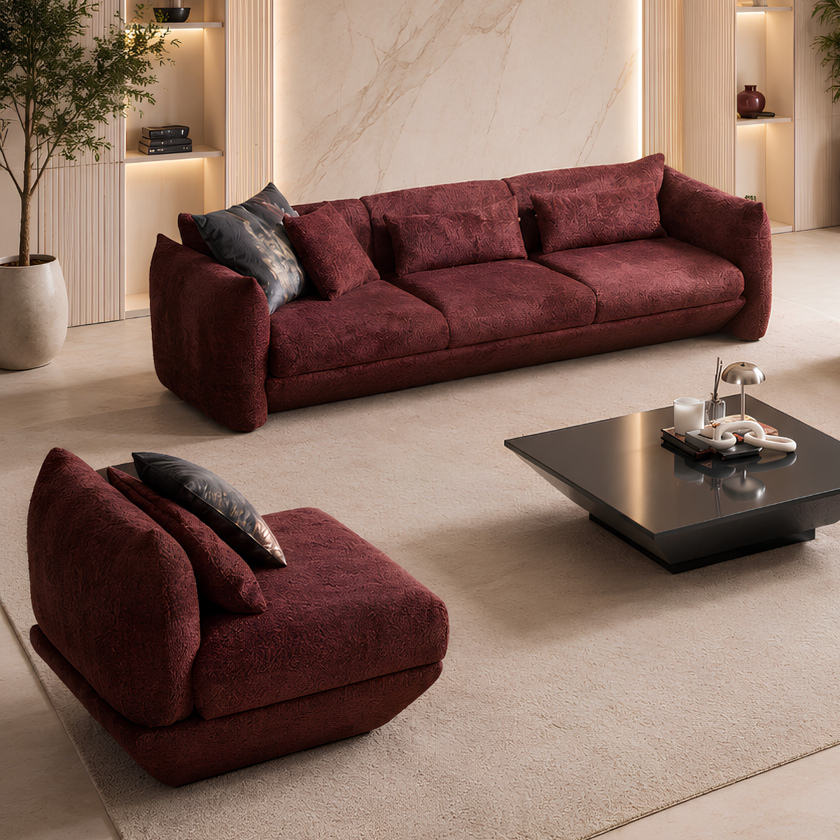 Modern Sofa Rubelia, Italian Design