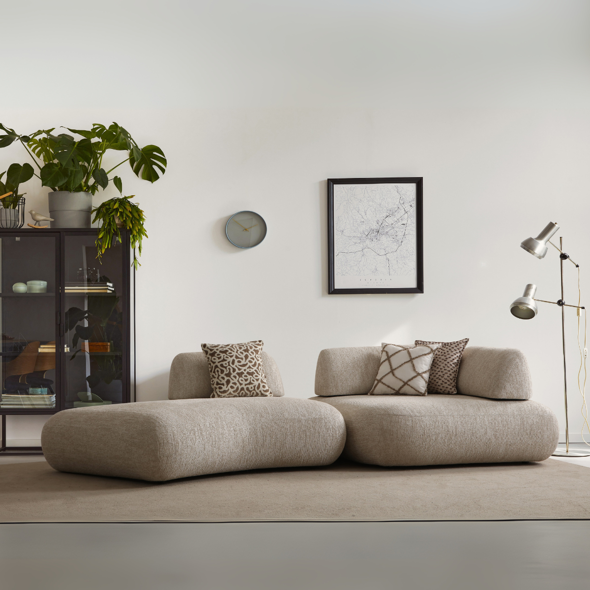Modular Bouclé Sofa and Corner Sofa Range, Nora