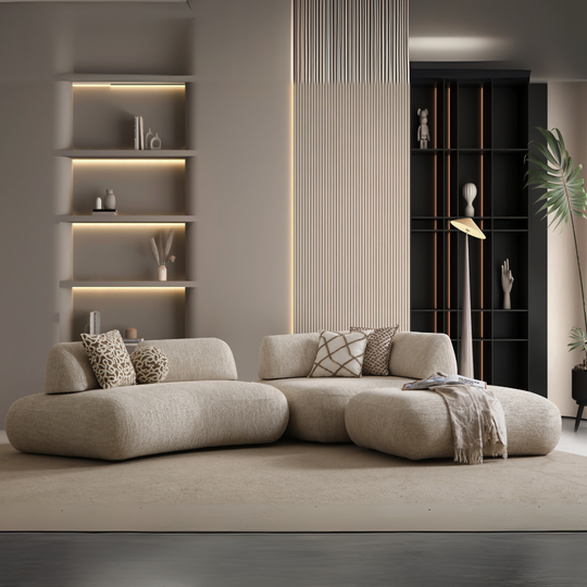 Modular Bouclé Sofa and Corner Sofa Range, Nora