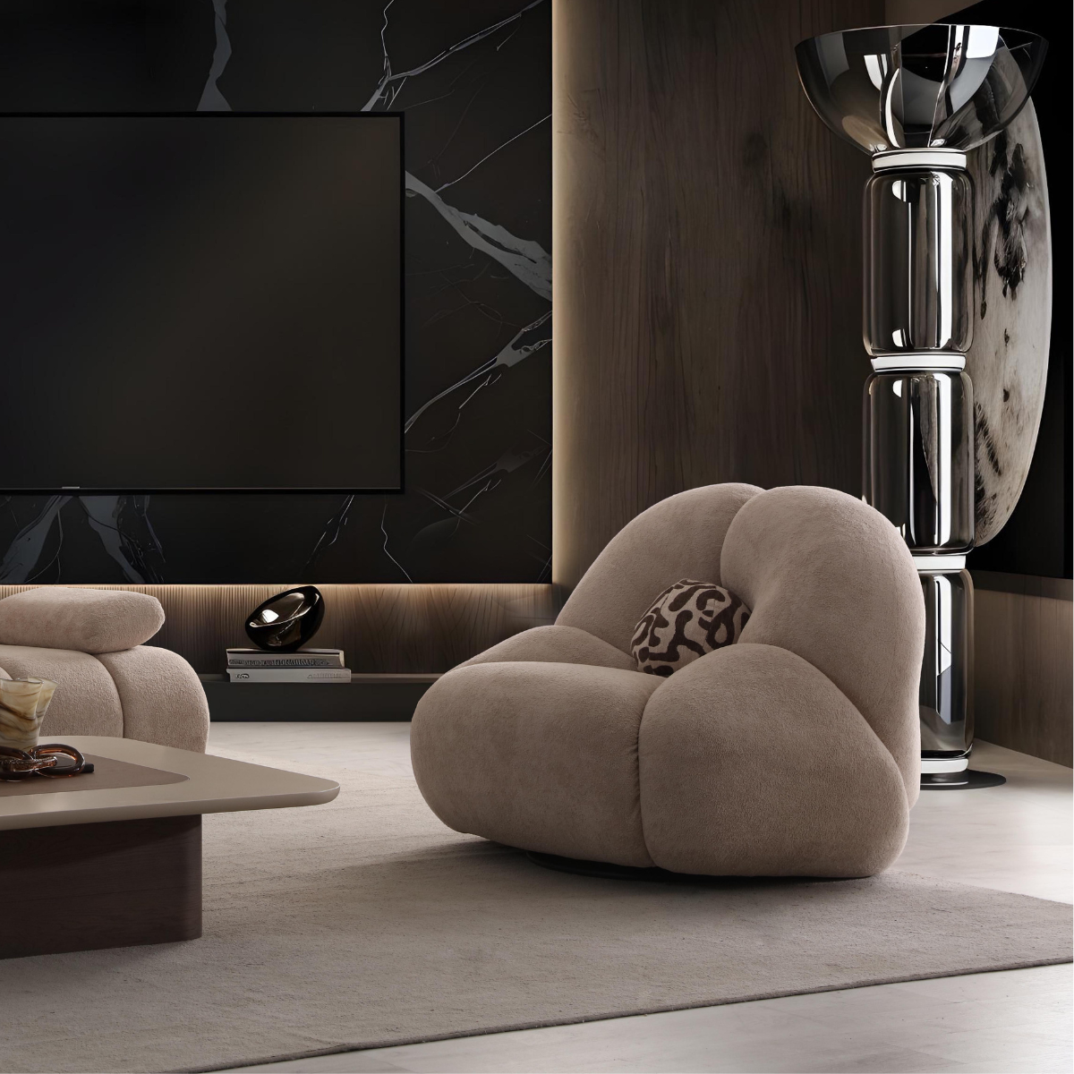 Modular Bouclé Sofas and Corner Sofas, Etra