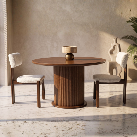 Round Premium MDF Dining Table, code 098