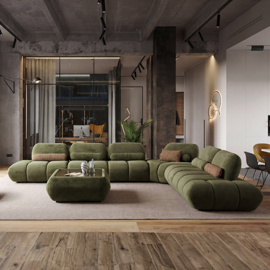 Modular Bouclé Sofa and Corner Sofa Range, Edmo