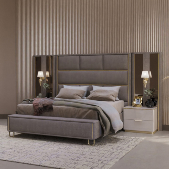 Luxury Upholstered Bed, Boston
