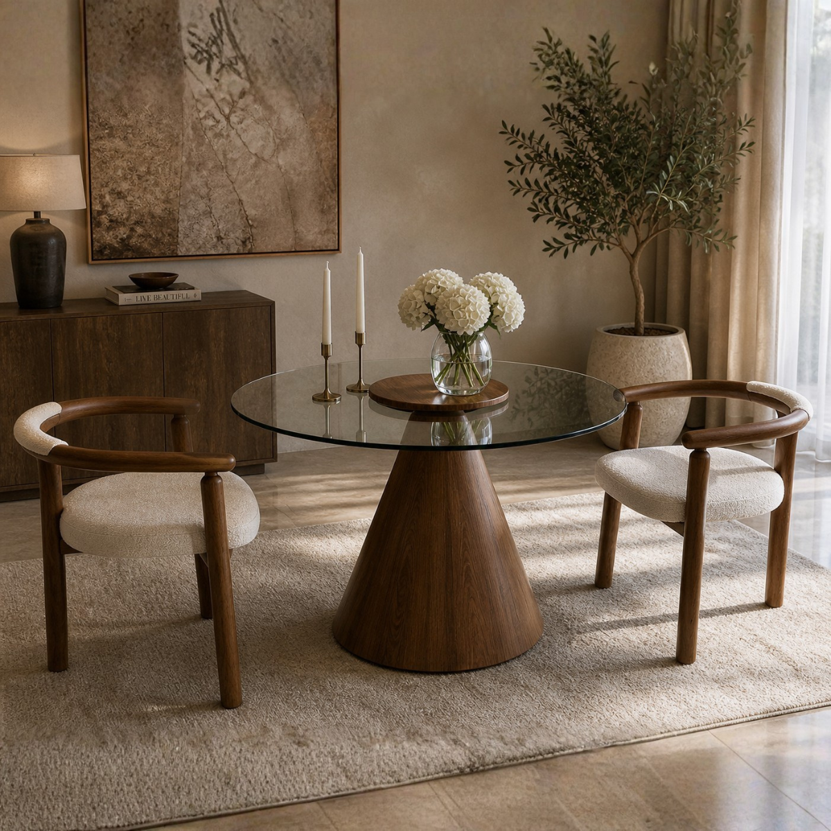 Elegant Premium MDF Dining Table, code 094