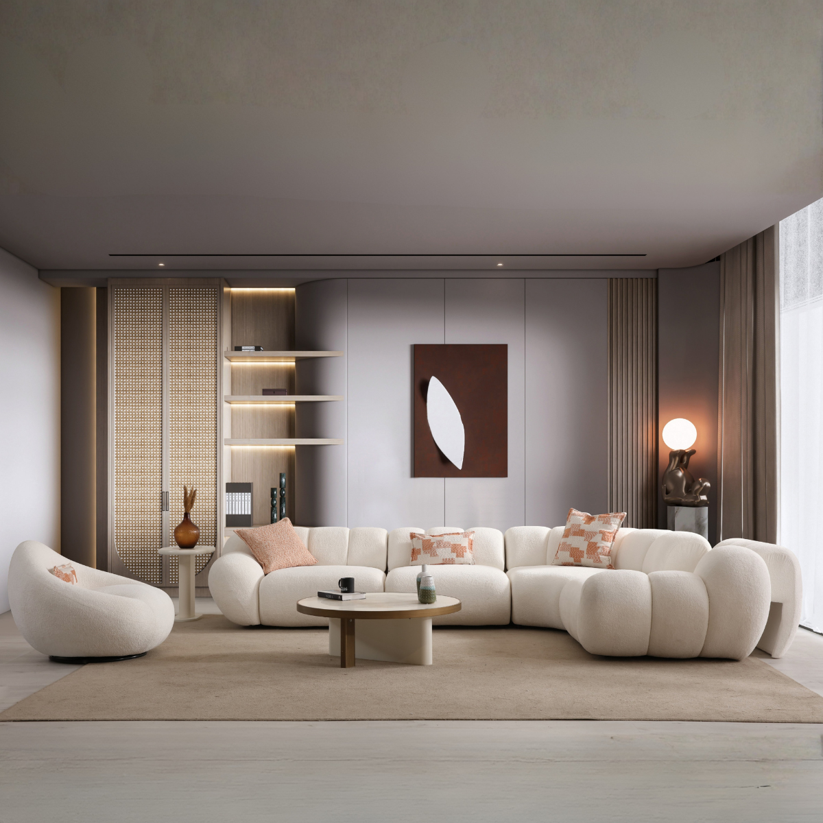 Modular Bouclé Sofas and Corner Sofas, Molivo