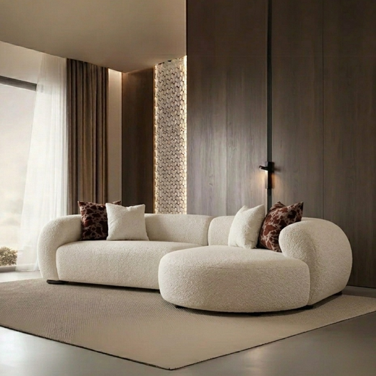Modern Corner Sofa, Ghost