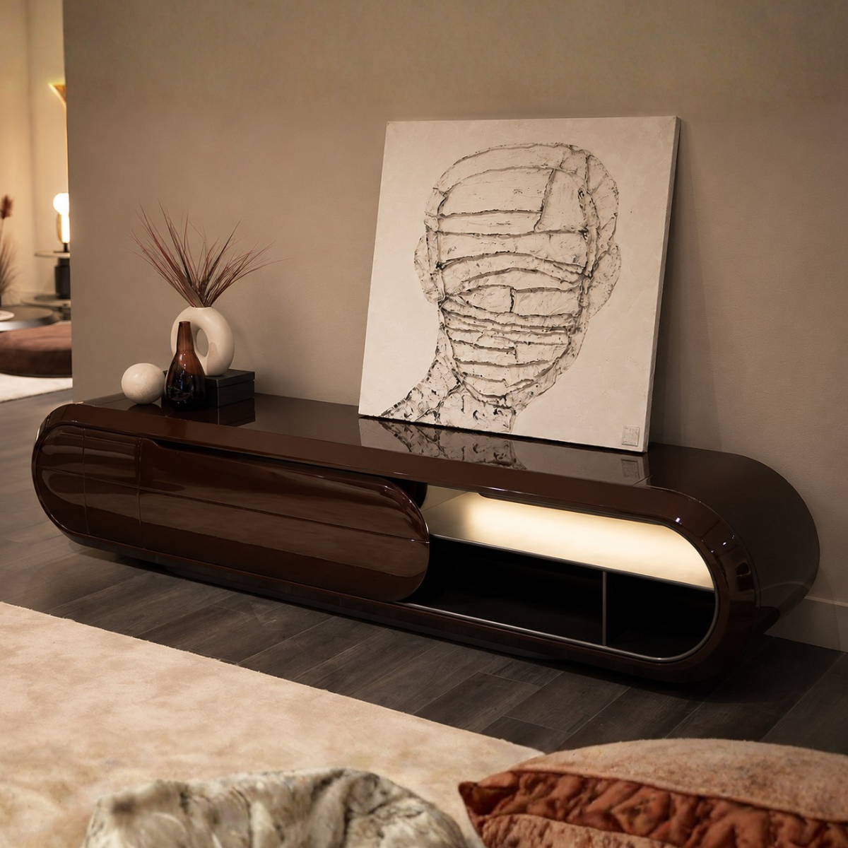 TV Unit Conte, Modern Luxury Design