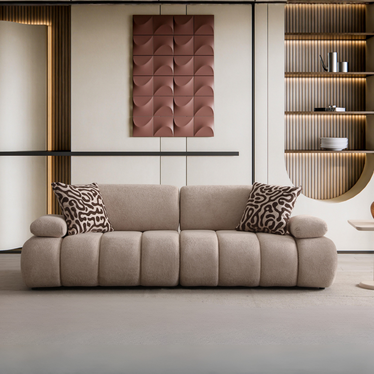 Modular Bouclé Sofas and Corner Sofas, Etra