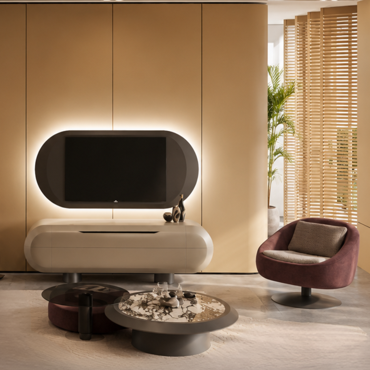 TV Unit Conte, Modern Luxury Design