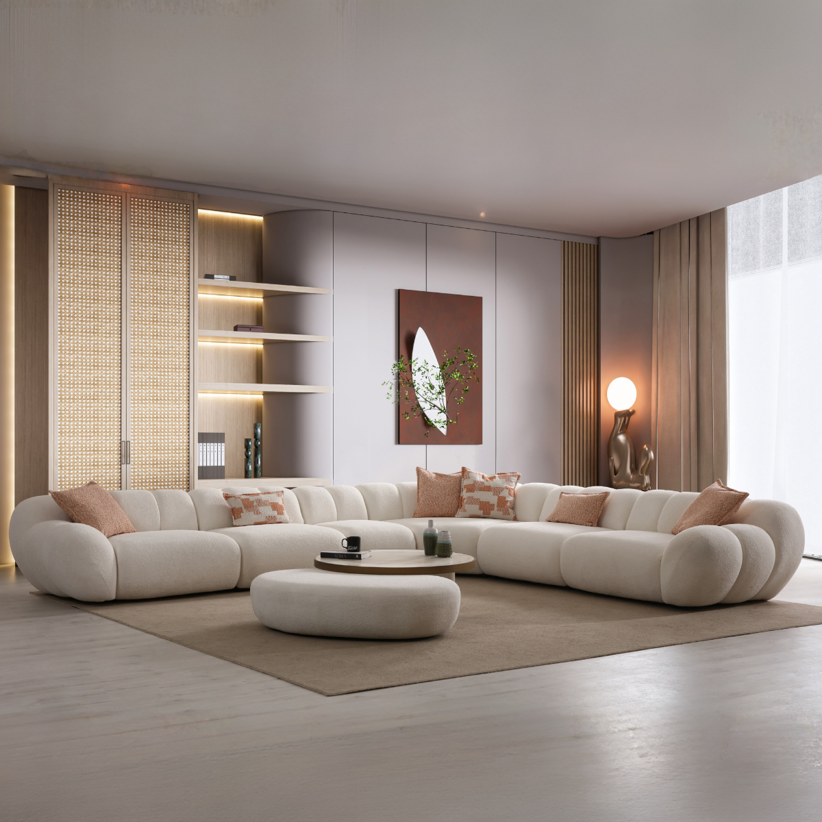 Modular Bouclé Sofas and Corner Sofas, Molivo