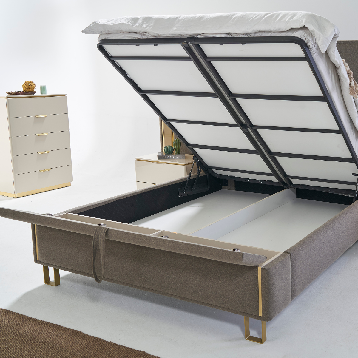 Luxury Upholstered Bed, Boston