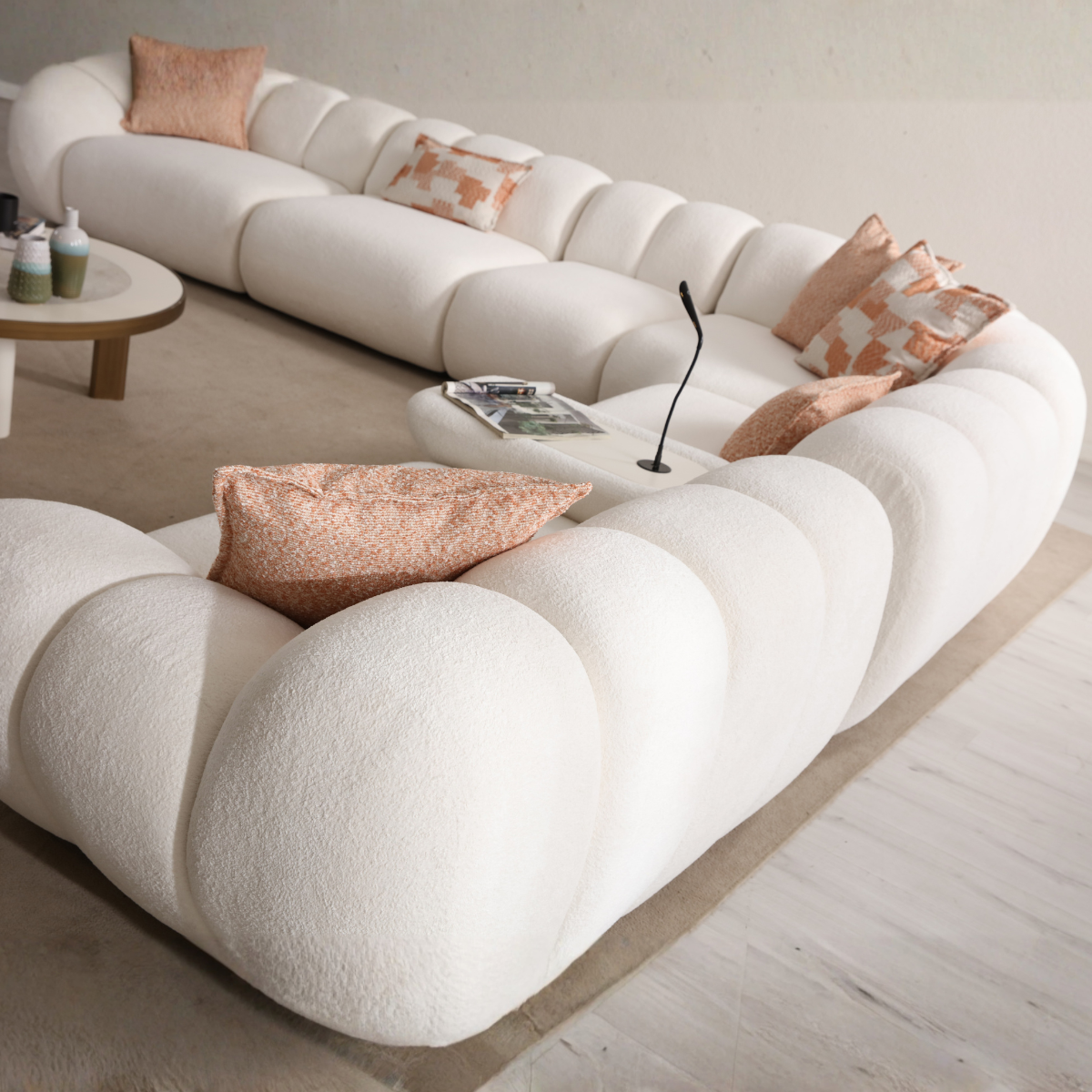 Modular Bouclé Sofas and Corner Sofas, Molivo