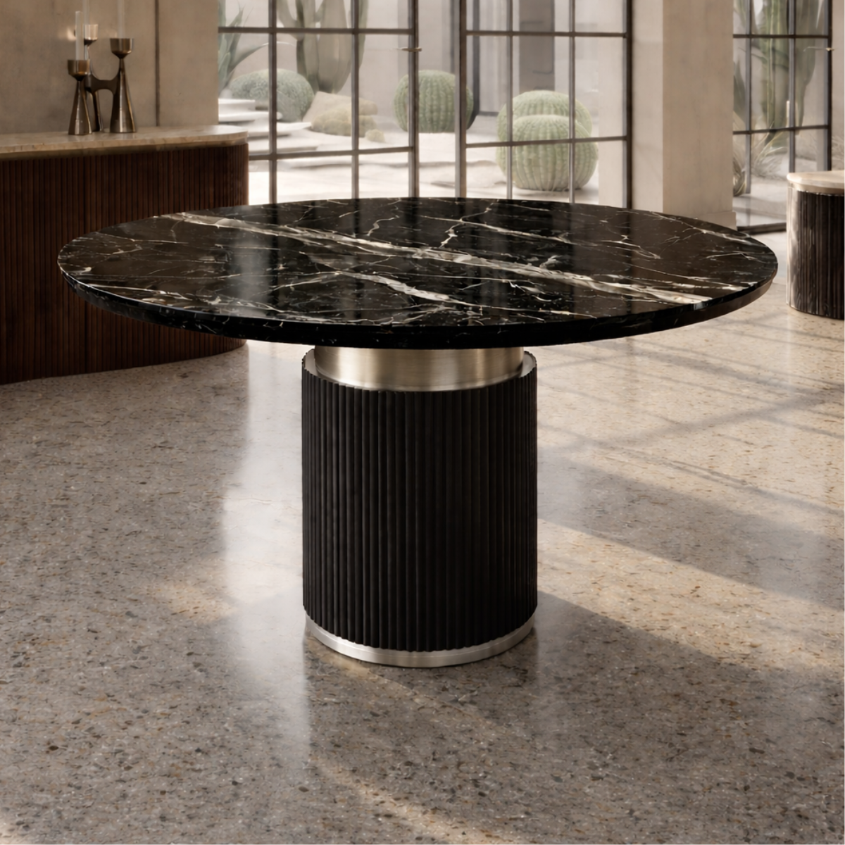 Round Dining Table, Kara Ceramic