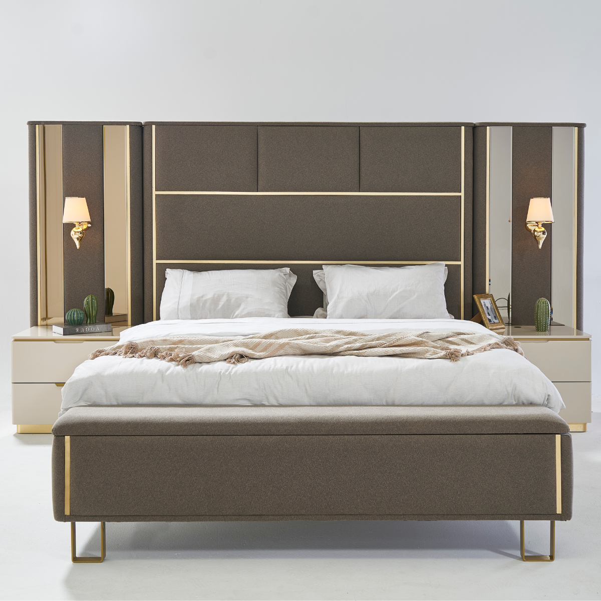 Luxury Upholstered Bed, Boston