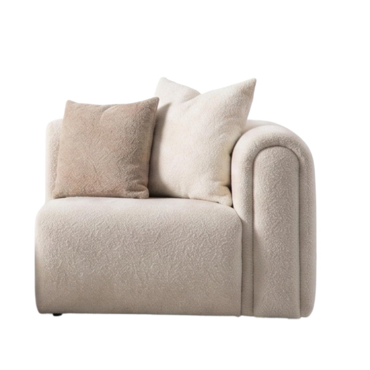 Modular Bouclé Corner Sofa, Como