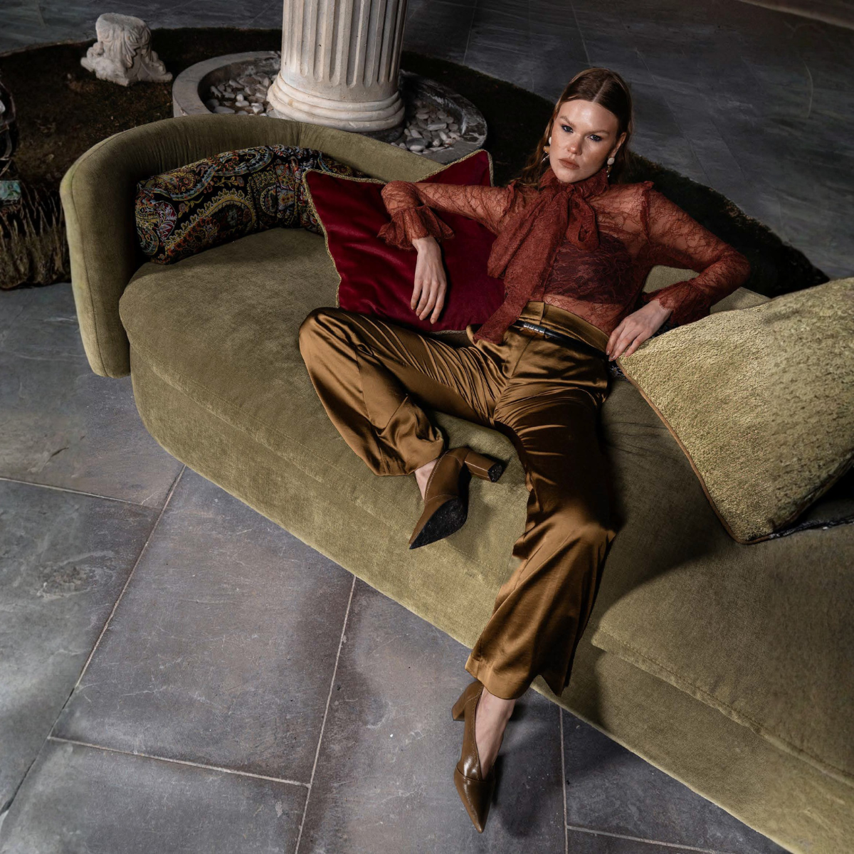 Modular Corner Sofa Bellagio, Italian elegance in bouclé