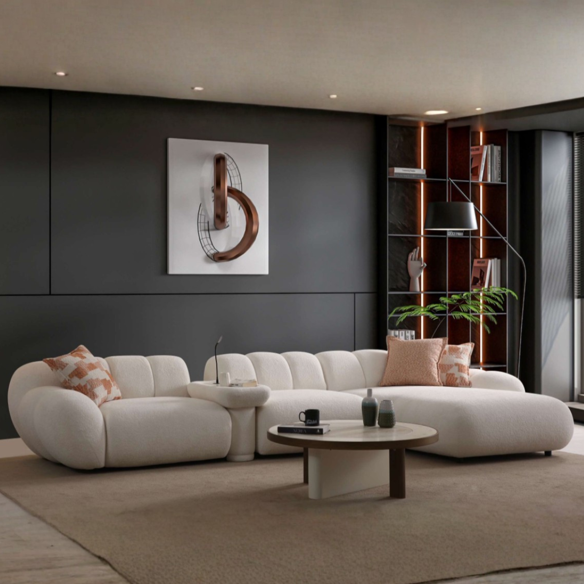 Modular Bouclé Sofas and Corner Sofas, Molivo