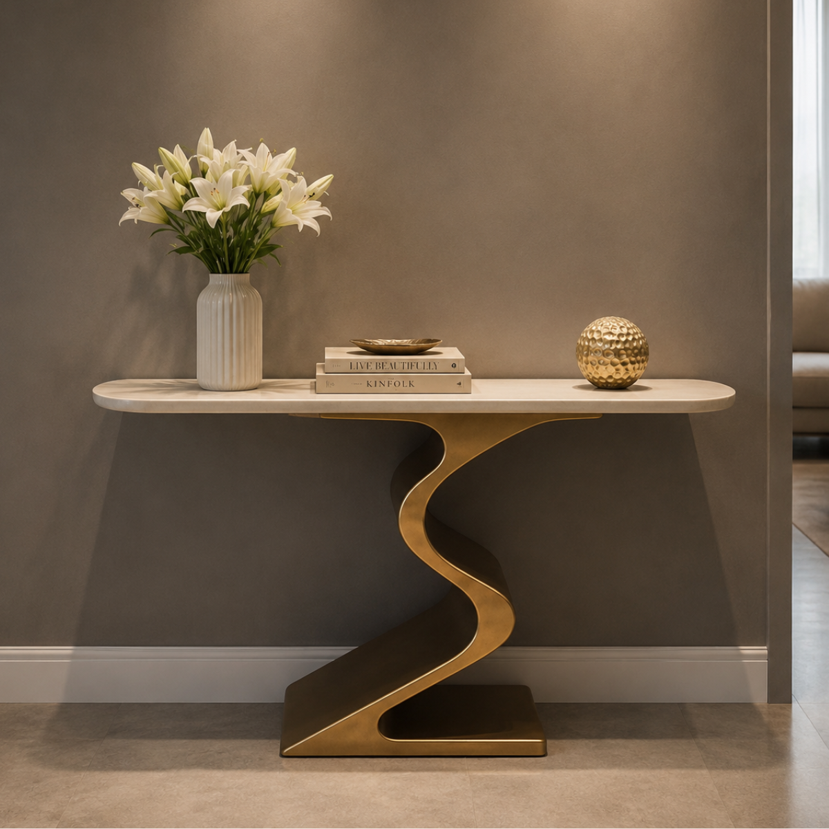 Luxury Console Fold, Artistic Design and Contemporary Elegance