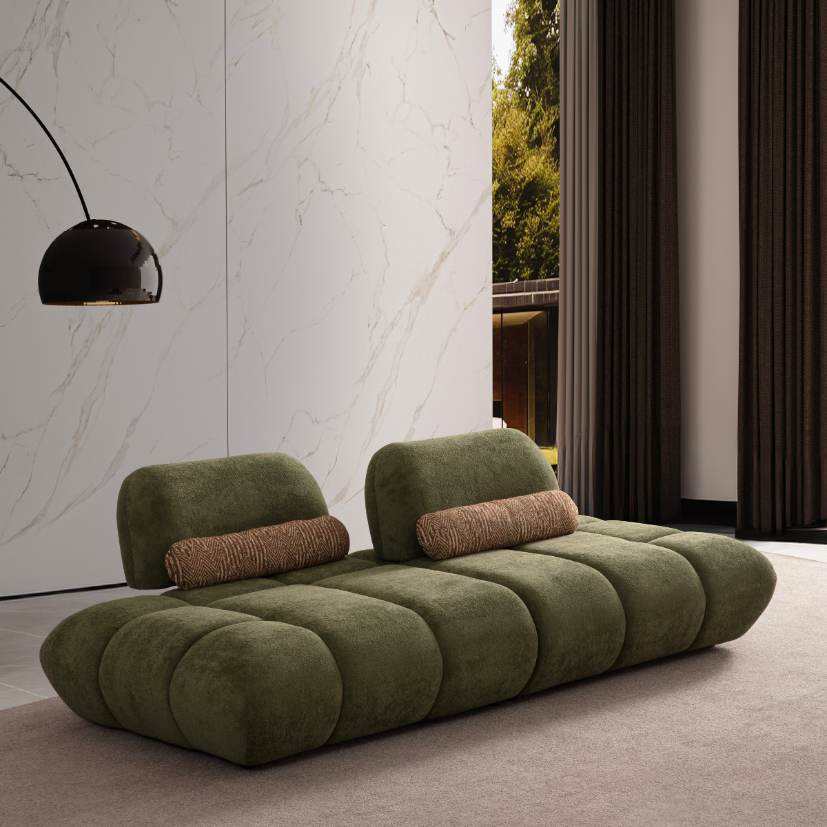 Modular Bouclé Sofa and Corner Sofa Range, Edmo