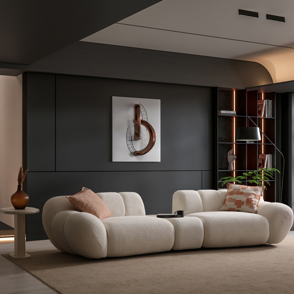Modular Bouclé Sofas and Corner Sofas, Molivo