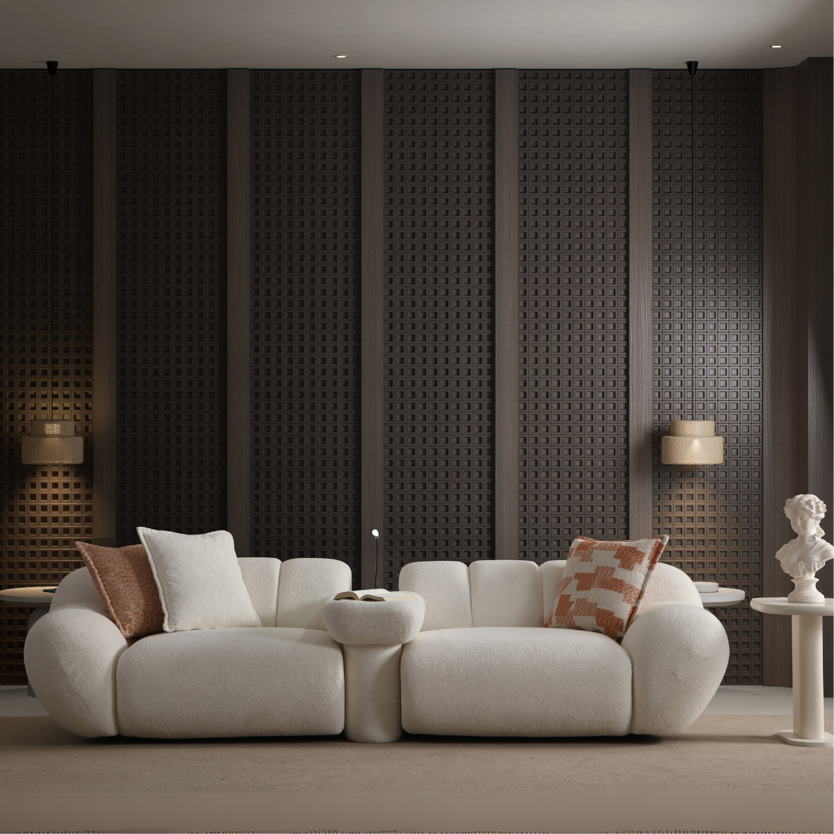 Modern Bouclé Sofa, Molivo