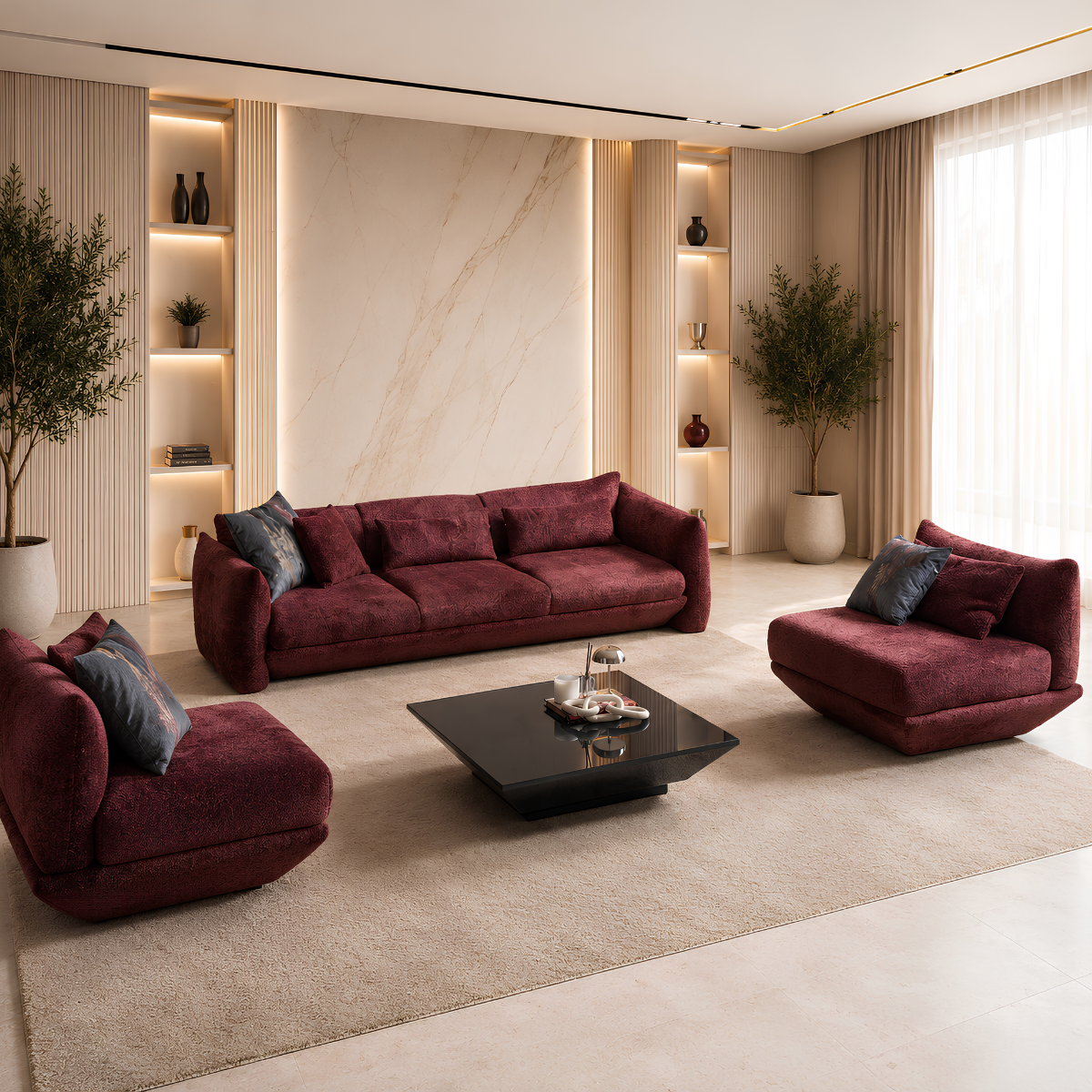 Modern Sofa Rubelia, Italian Design