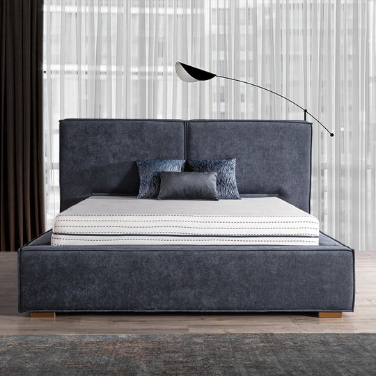 Luxury Upholstered Bed with Storage, Omega