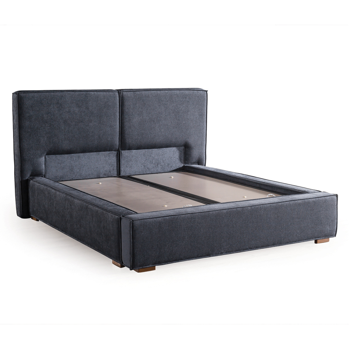 Luxury Upholstered Bed with Storage, Omega