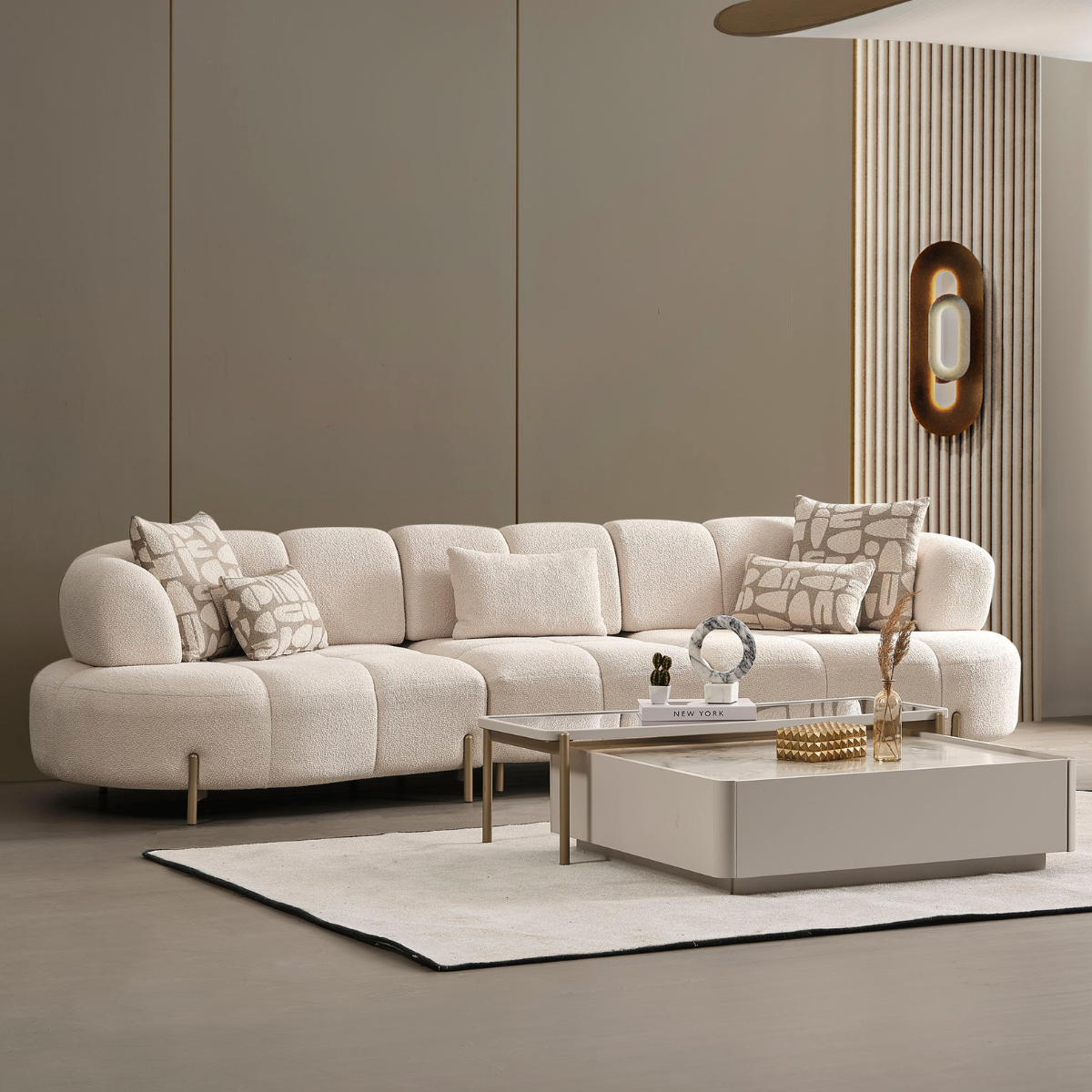 Bouclé Sofa, Vela