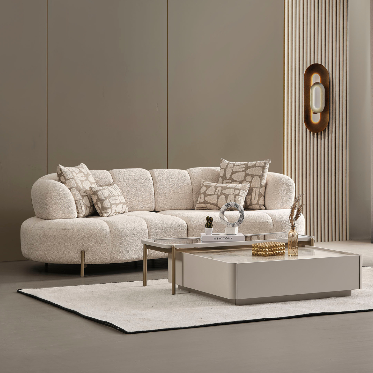 Bouclé Sofa, Vela