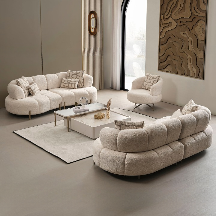 Bouclé Sofa, Vela