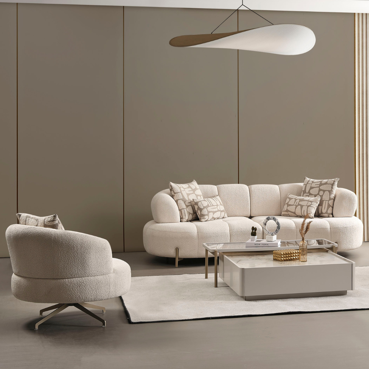 Bouclé Sofa, Vela
