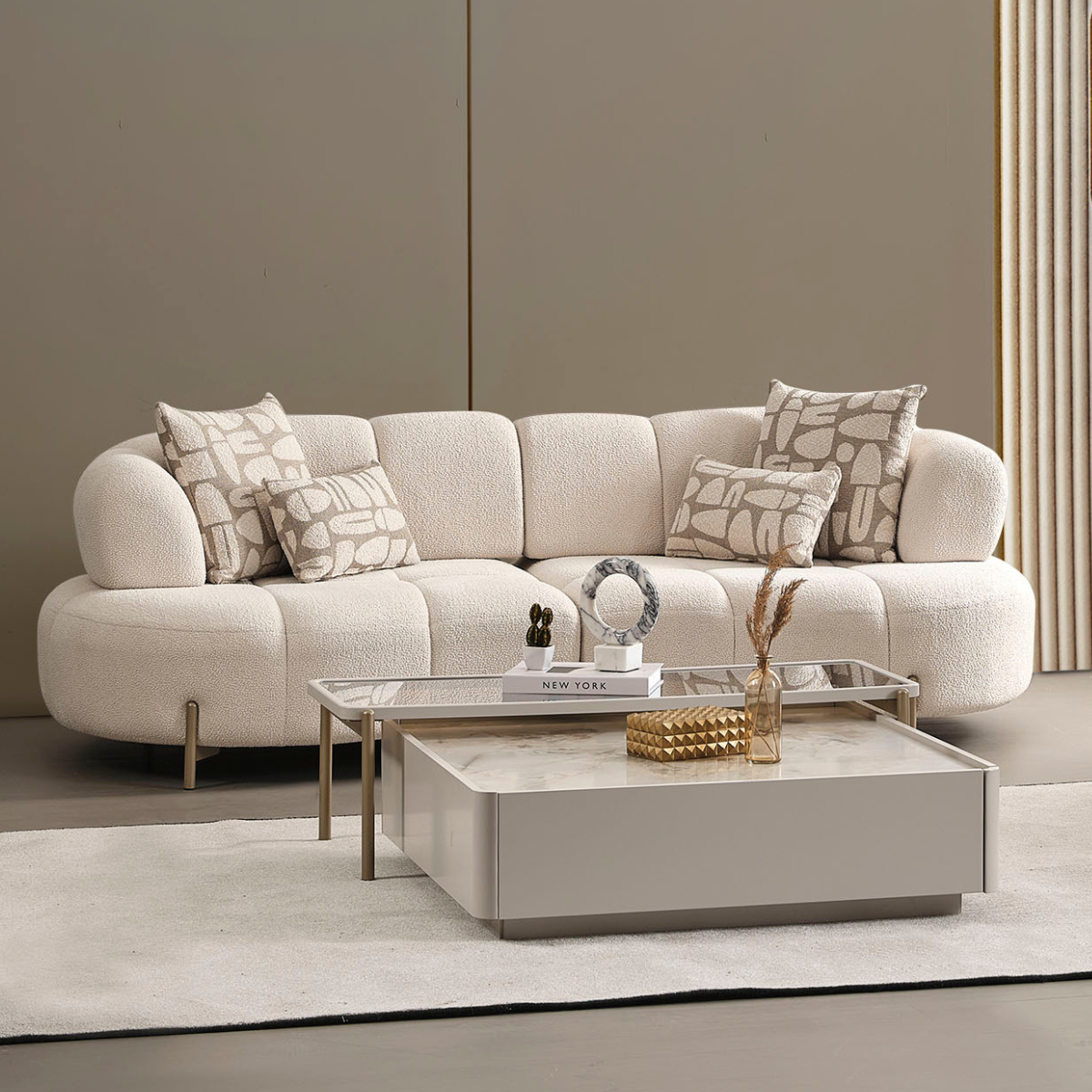 Bouclé Sofa, Vela