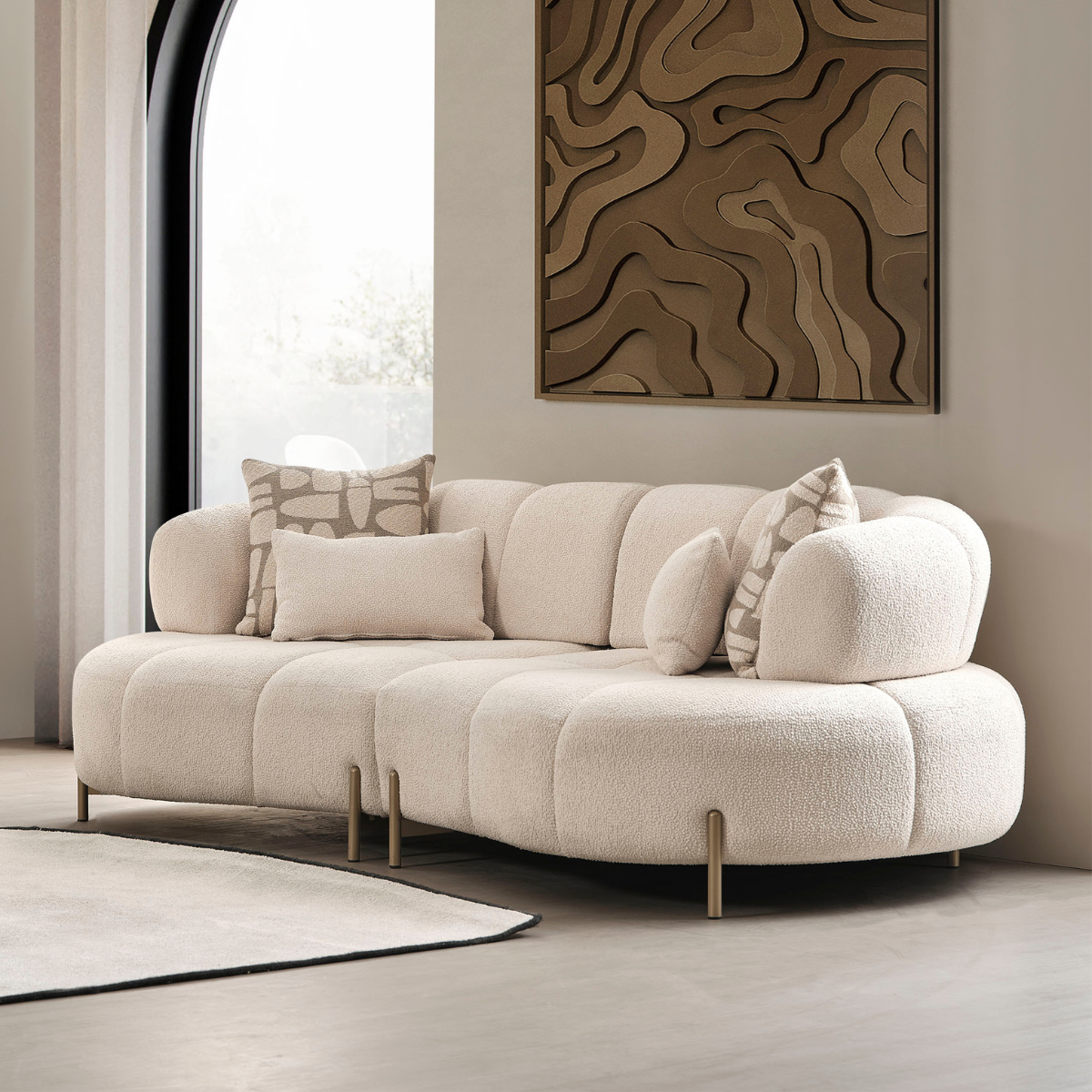 Bouclé Sofa, Vela