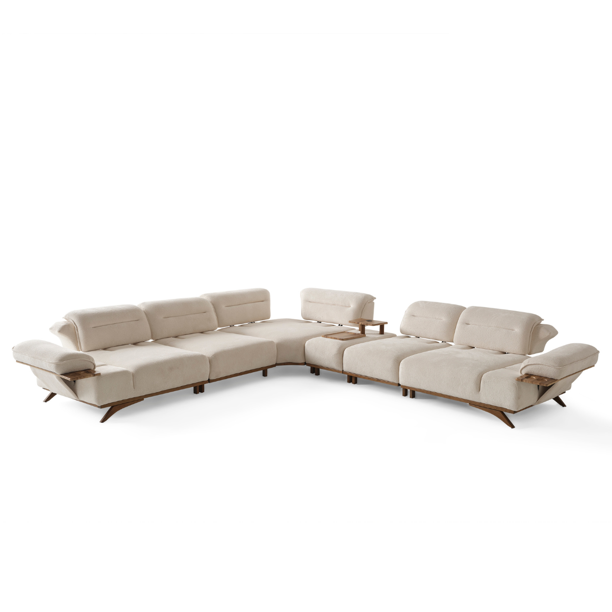 Modular Bouclé Corner Sofa, Safir