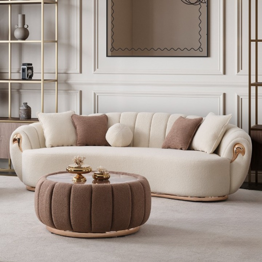 Luxury Bouclé Sofa, Ada