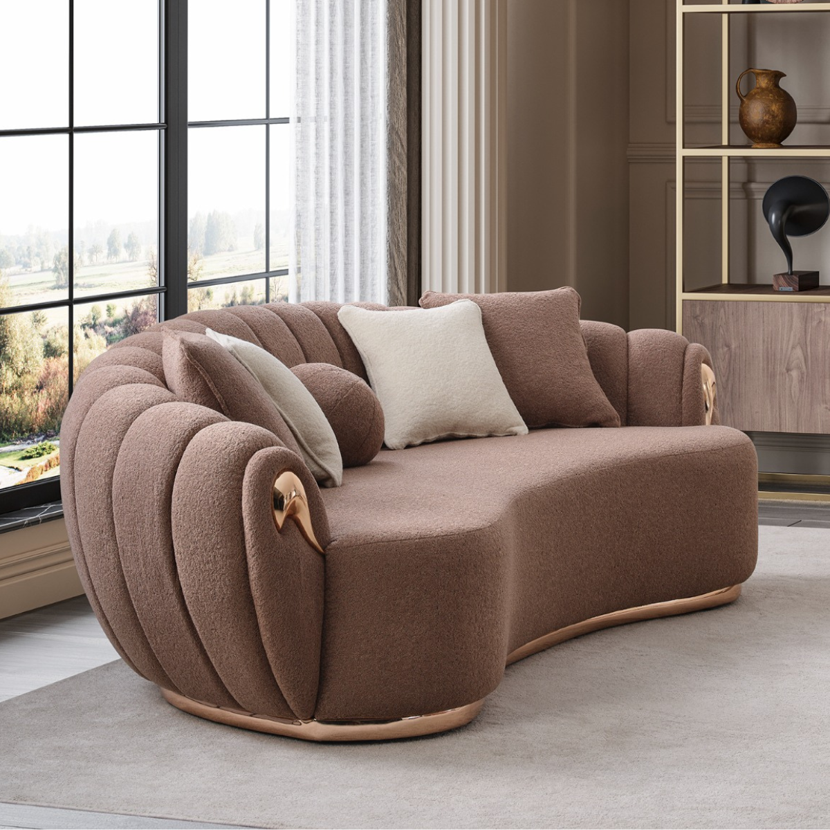 Luxury Bouclé Sofa, Ada