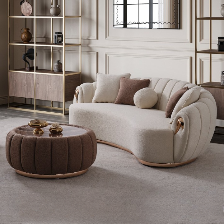 Luxury Bouclé Sofa, Ada