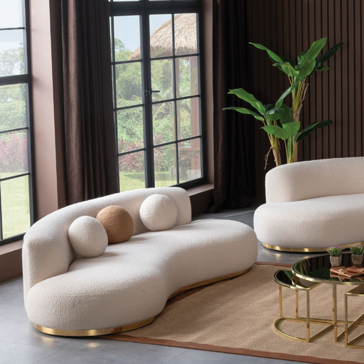 Bouclé Sofa, Oslo