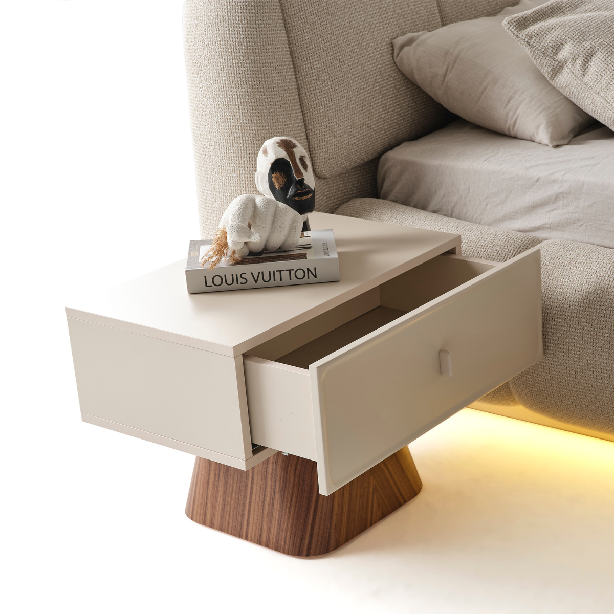 Modern Upholstered Bed, Crown