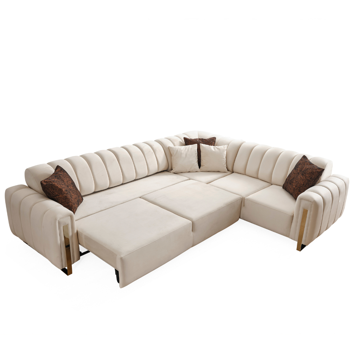 Luxury Corner Sofa with Recliner, Asel