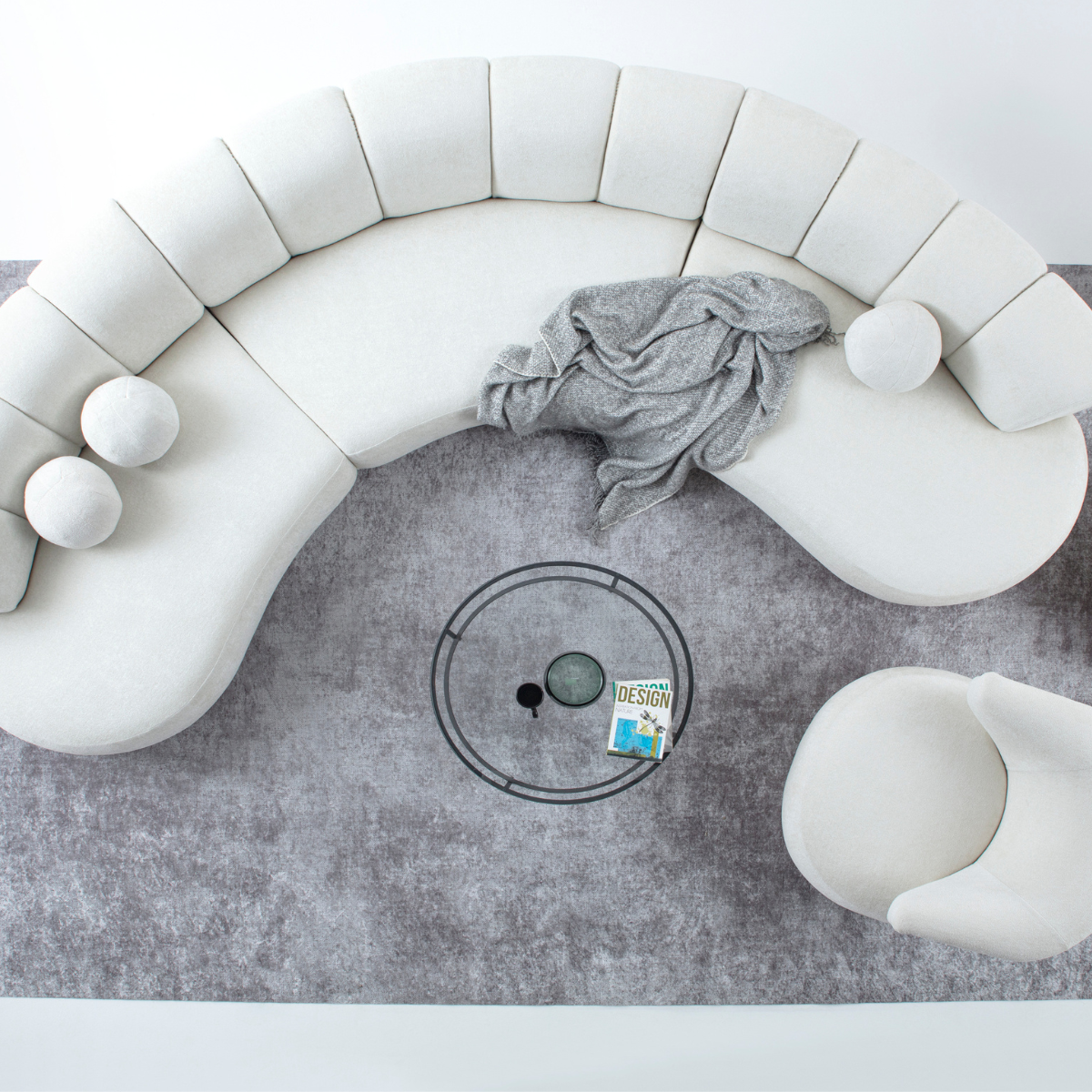 Modern Bouclé Corner Sofa, Loca