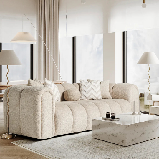 3-Seater Bouclé Sofa, London