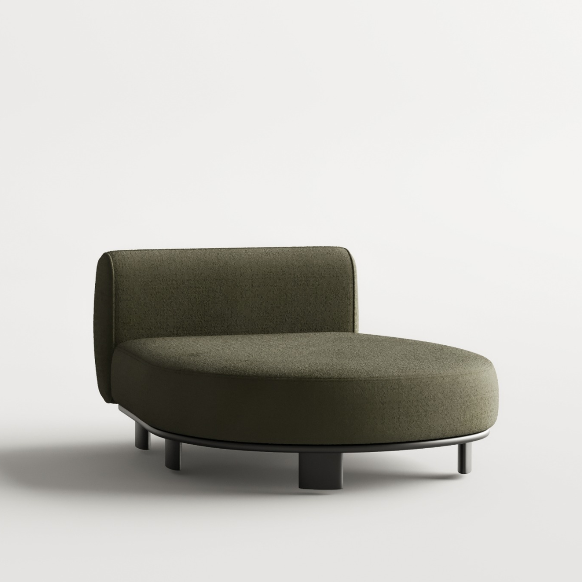 Modular Bouclé Corner Sofa Galla, modern design for the living room