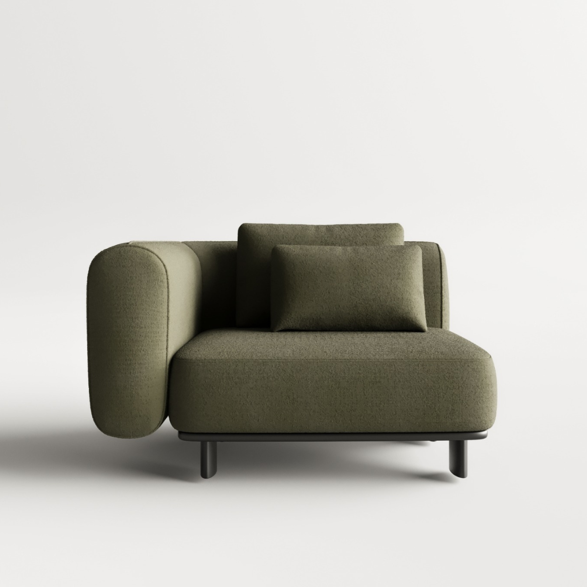Modular Bouclé Corner Sofa Galla, modern design for the living room