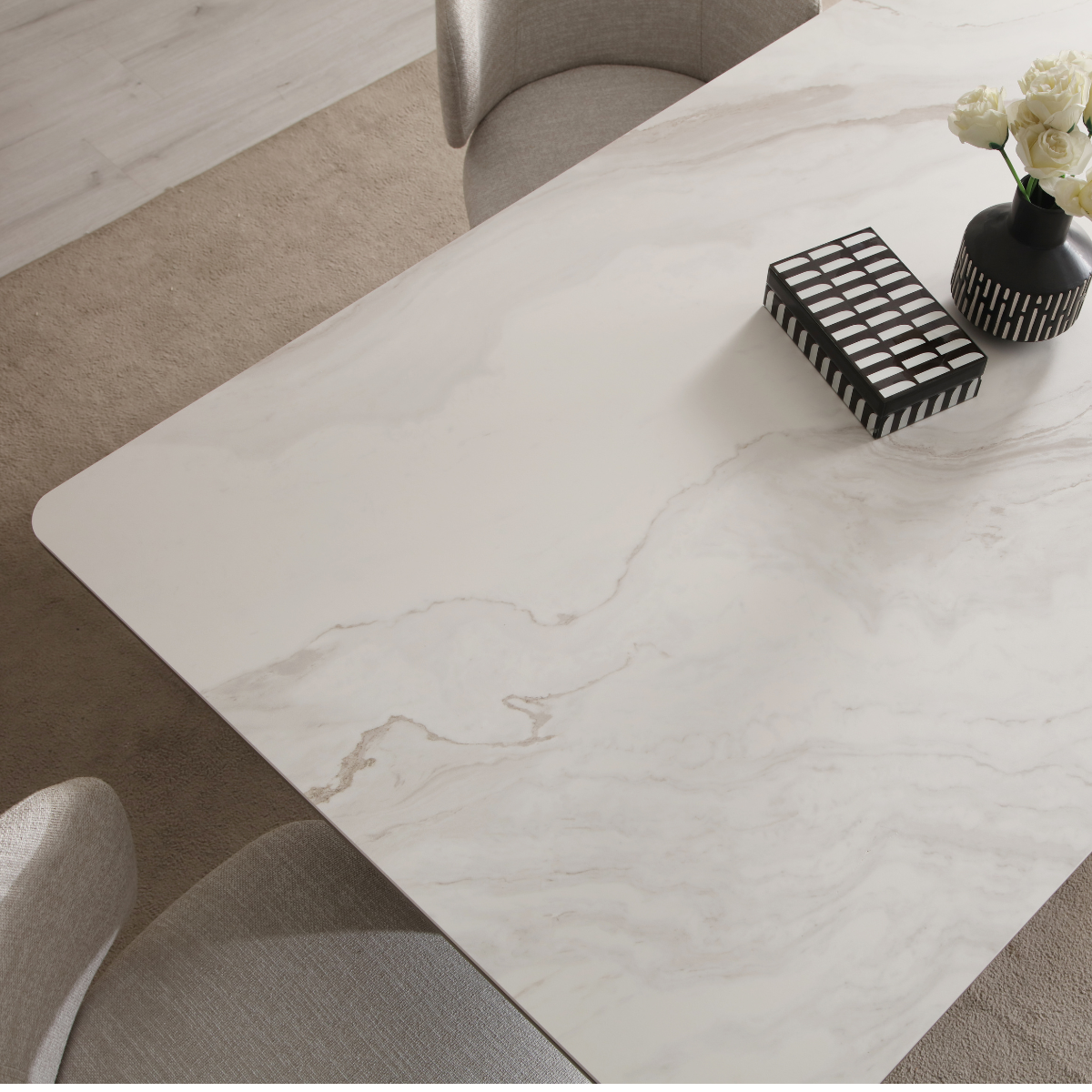 Modern Dining Table Cros, contemporary organic design